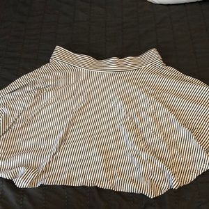 Striped skater skirt